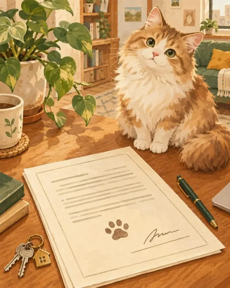 合租室友是只猫配图